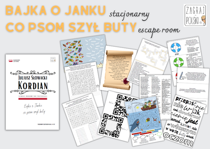 Bajka o Janku co psom szył buty – stacjonarny escape room [Narodowe Czytanie 2024 – „Kordian” J. Słowackiego]