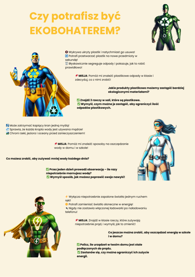 Plansze edukacyjne. Ochrona przyrody. Ekosystemy. Rola ekologii. Gatunki zagrożone.