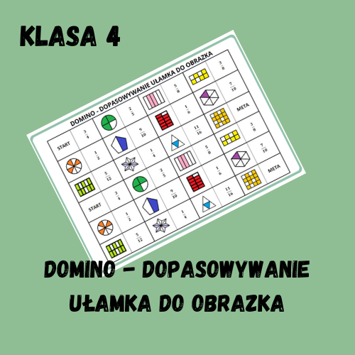 Klasa 4. Dopasowywanie ułamka do obrazka
