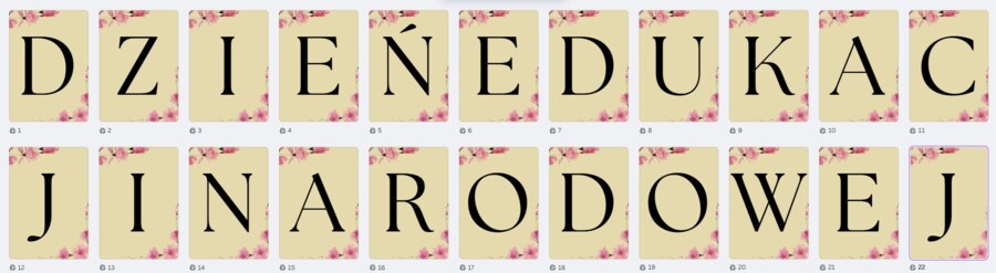 DZIEŃ EDUKACJI NARODOWEJ - GIRLANDA