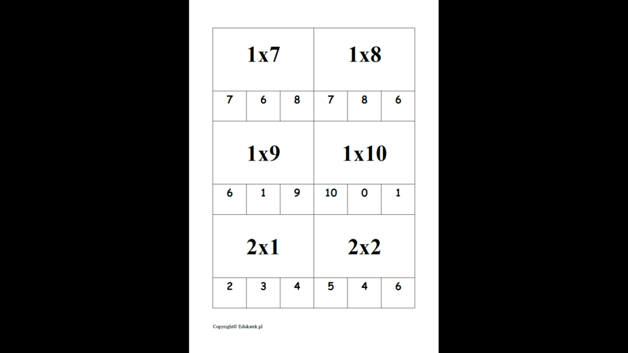 Klamerkowa matematyka - ćwiczenia