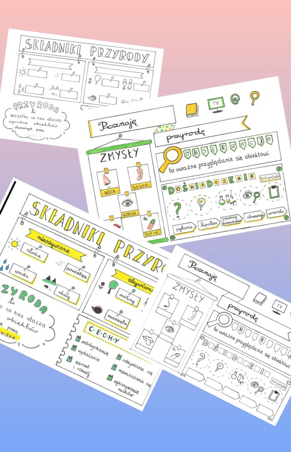 Składniki przyrody i poznaję przyrodę