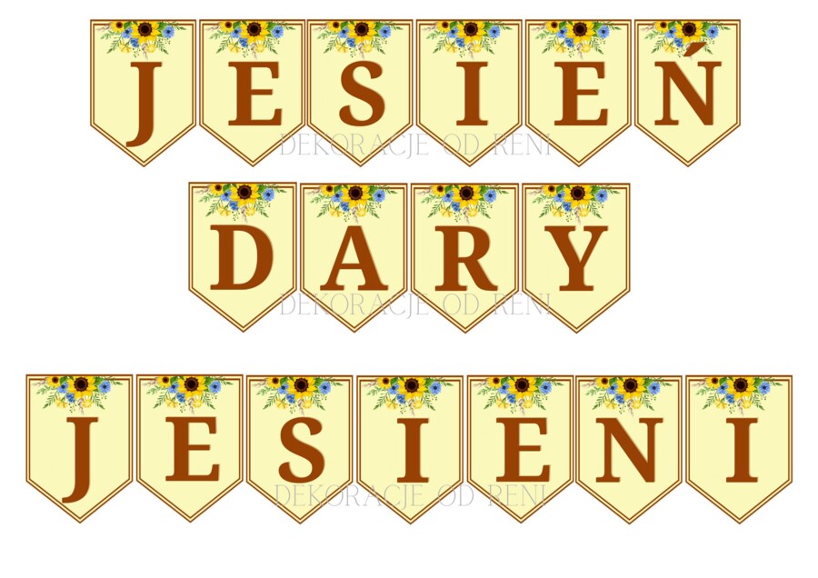 Girlanda: JESIEŃ i DARY JESIENI