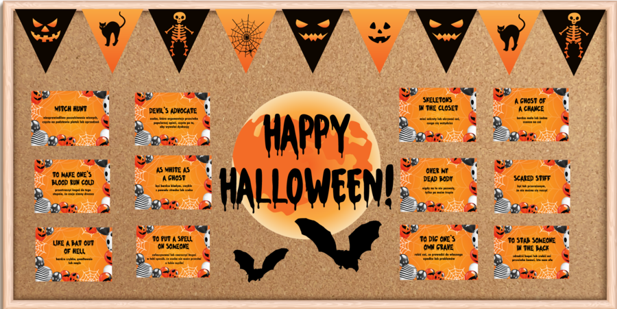 Gazetka anglojęzyczna na Halloween