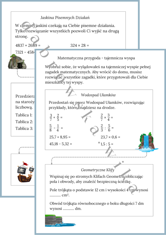 Matematyczna przygoda - tajemnicza wyspa