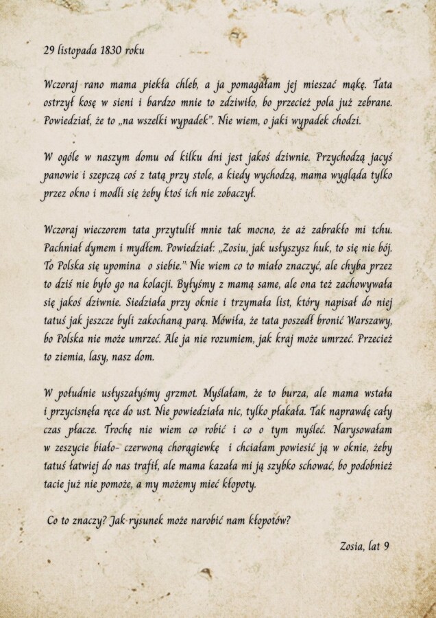 "Pamiętnik naszej wolności"- scenariusz patriotyczny dla uczniów szkół podstawowych i ponadpodstawowych