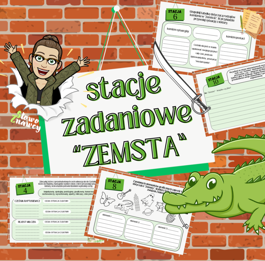 STACJE ZADANIOWE "Zemsta" Aleksander Fredro