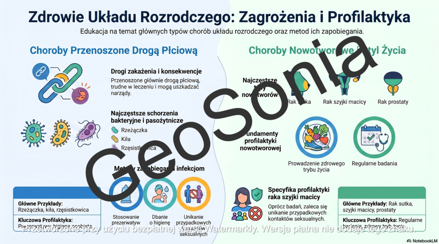 Higiena i choroby układu rozrodczego biologia klasa 7 sketchnotka
