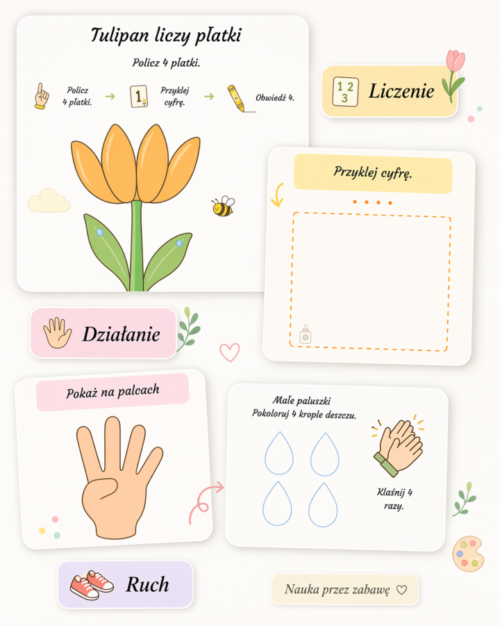 Tulipan liczy płatki