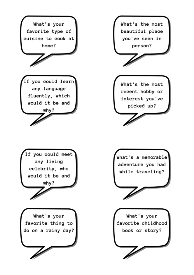 Speaking Questions Beginner part 2