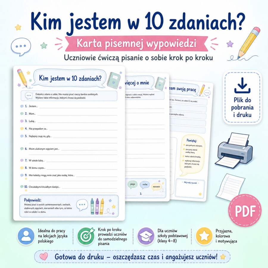 Kim jestem w 10 zdaniach?