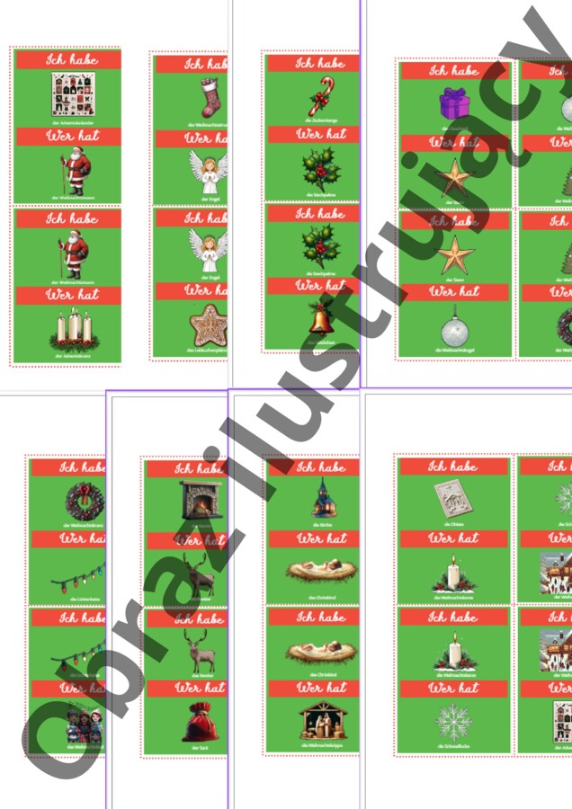 Weihnachten Ich habe ...wer hat