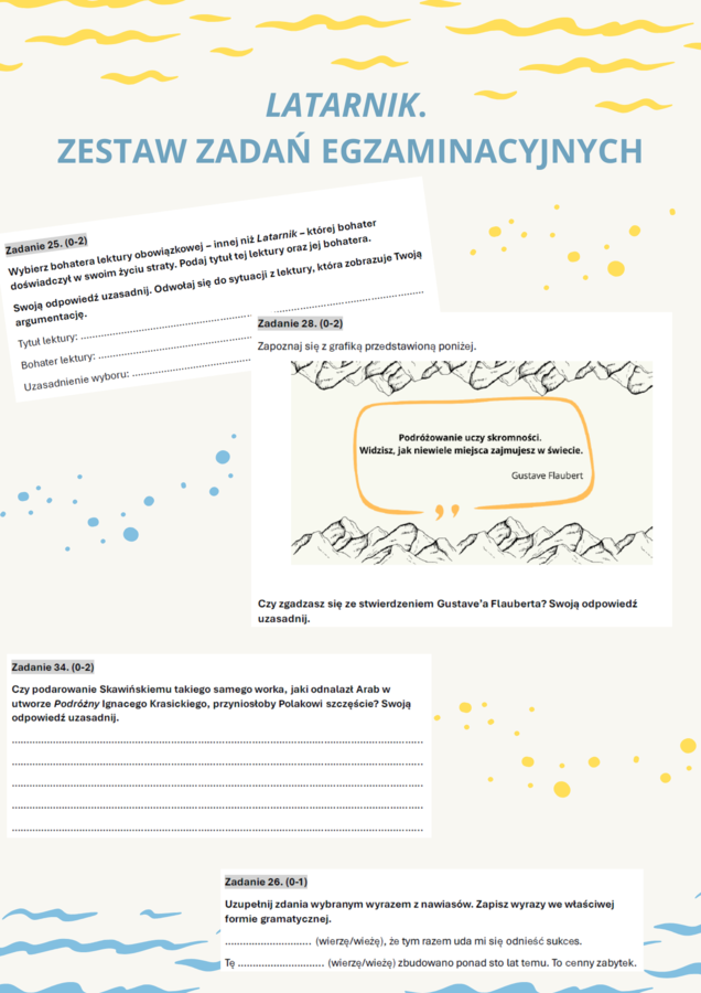 Latarnik - zestaw do pracy z lekturą