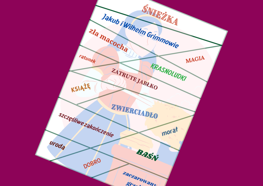 "KRÓLEWNA ŚNIEŻKA" - baśń - puzzle