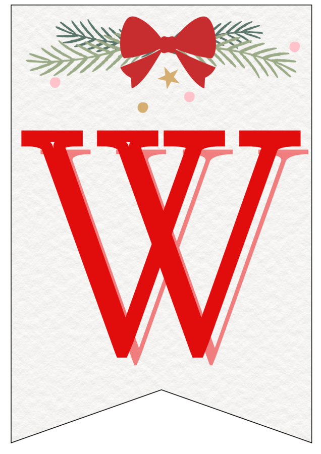 Girlanda „Wesołych Świąt Bożego Narodzenia!”