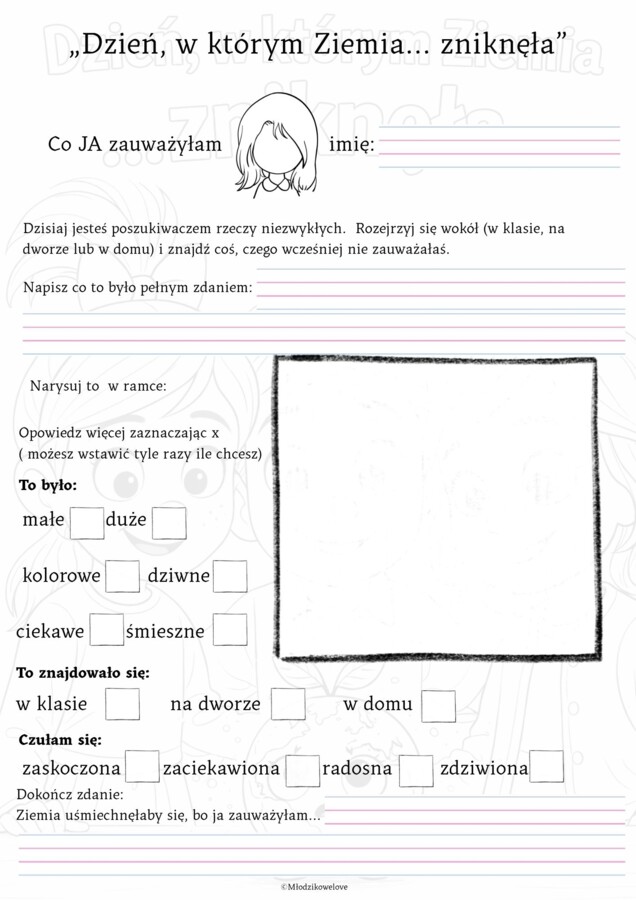 Dzień Ziemi-opowiadanie plus zadania