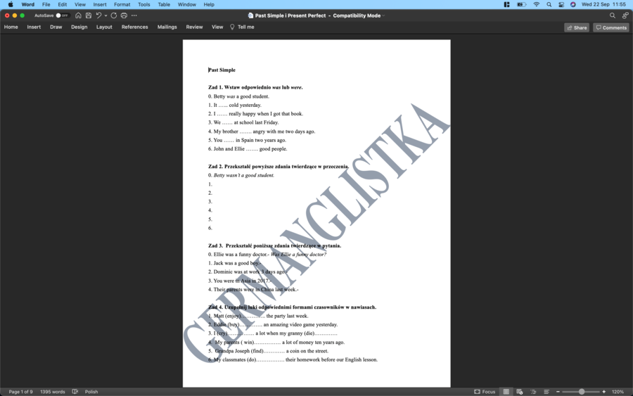 Past Simple i Present Perfect - ćwiczenia z kluczem dla uczniów szkół podstawowych