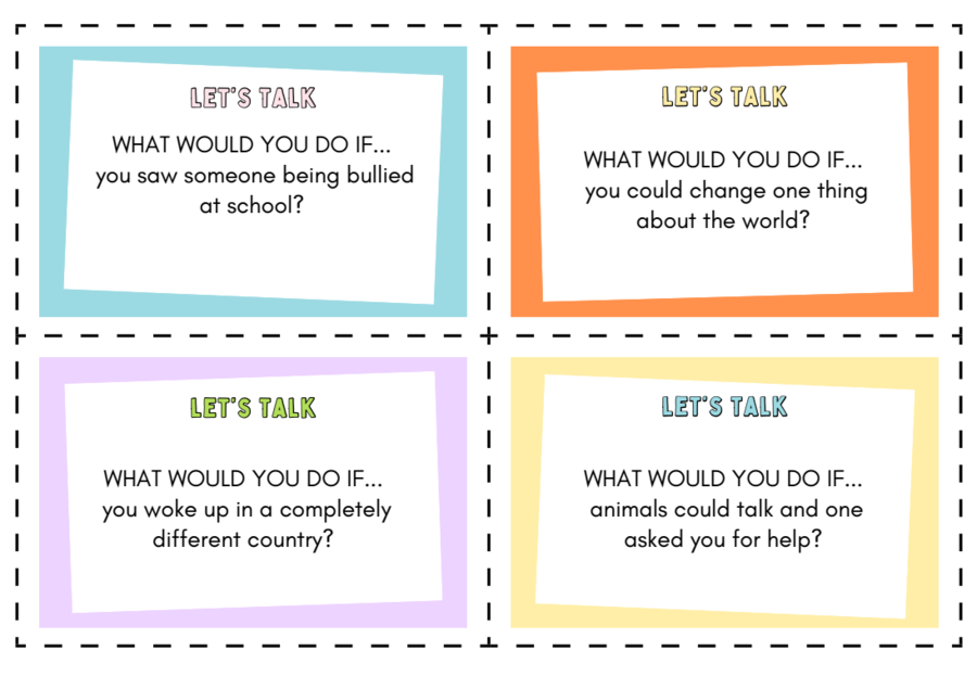Conversation game for speaking practice - second conditional