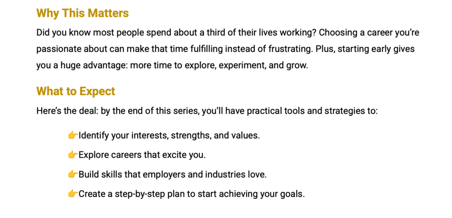 FUTURE TEEN: Career Exploration Mini-Guide. E-book dla nastolatków