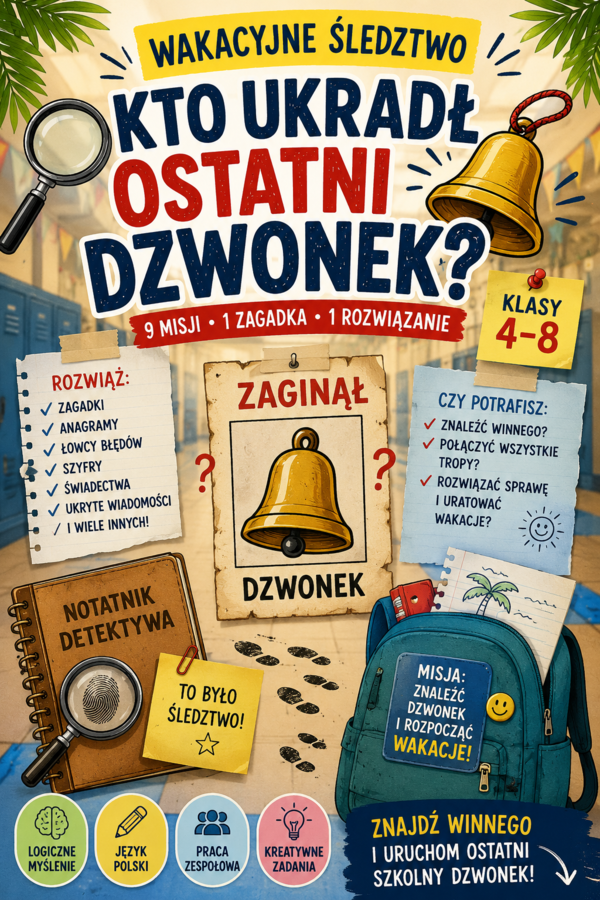 Wakacyjne Śledztwo | Kto ukradł ostatni dzwonek? | klasy 4–8
