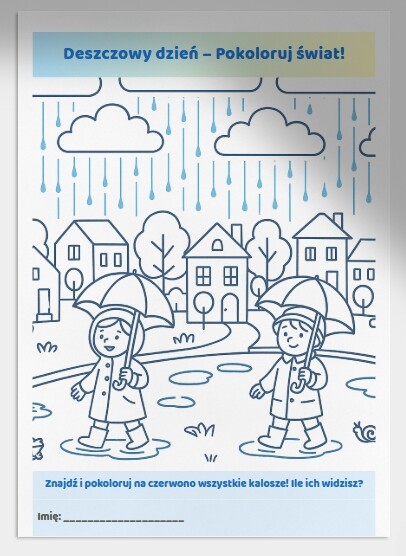 Karta pracy „Mój deszczowy dzień”