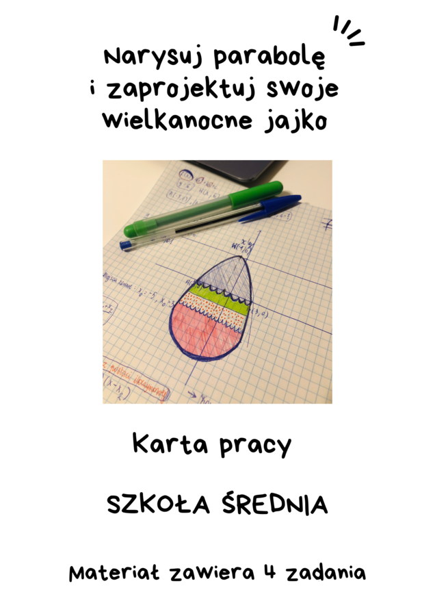 Narysuj parabolę i zaprojektuj swoje własne wielkanocne jajko :-)