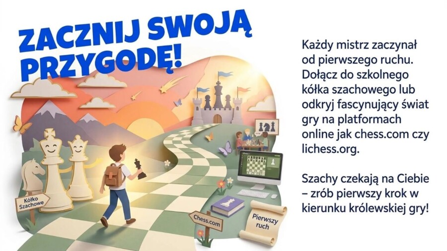 Szachy – prezentacja edukacyjna dla uczniów (18 slajdów)