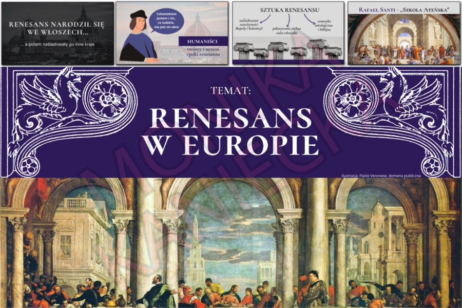 Renesans w Europie - prezentacja historia klasa 6