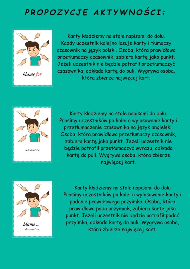 Angielski czasownik + przyimek