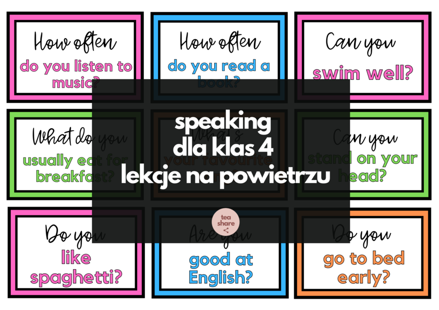 Speaking dla klas 4 - pomysł na lekcje na powietrzu