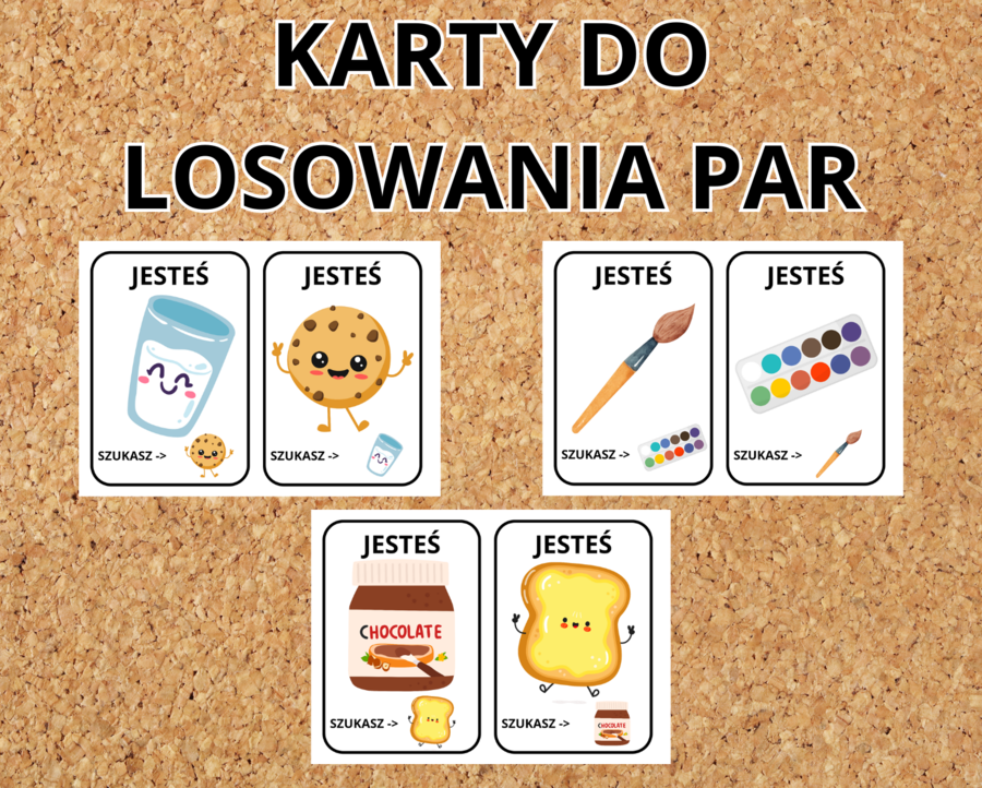 KARTY DO LOSOWANIA PAR