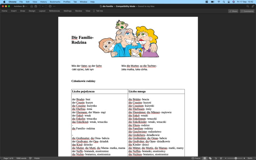 Die Familie - rodzina