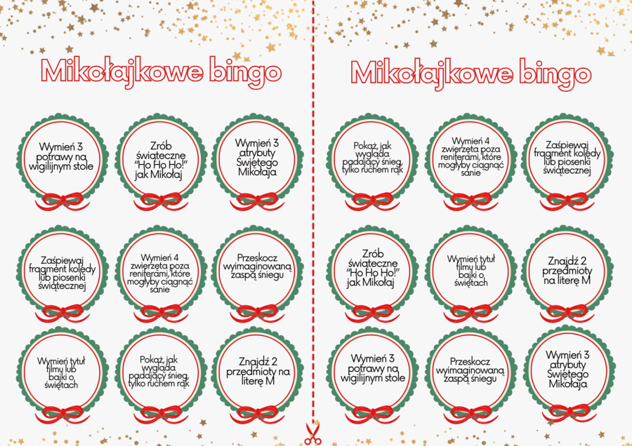 Bingo mikołajkowe