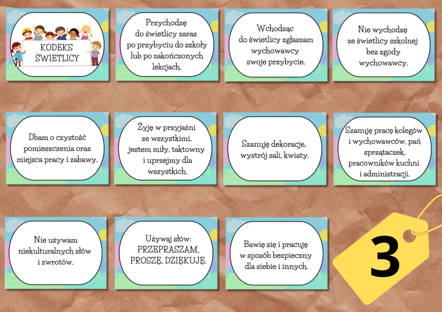 KODEKS ŚWIETLICY 3