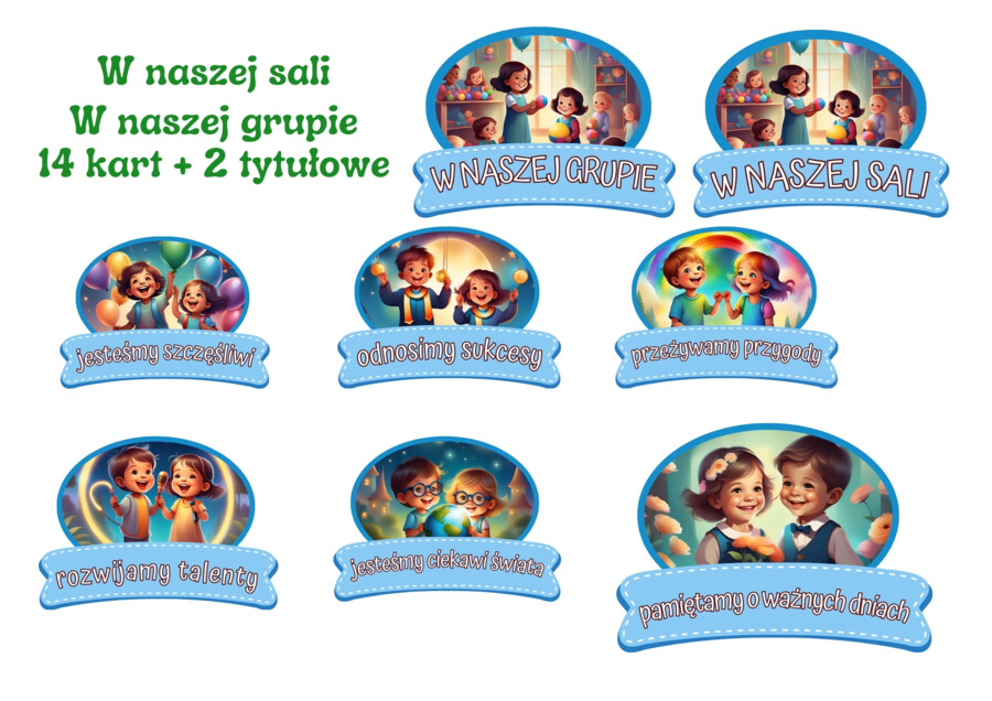 W naszej sali/ W naszej grupie - dekoracja do przedszkola