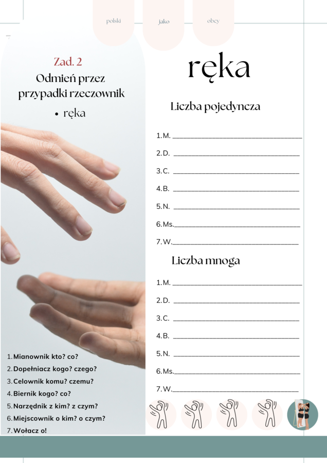 Części ciała workbook + kurs fiszkowy
