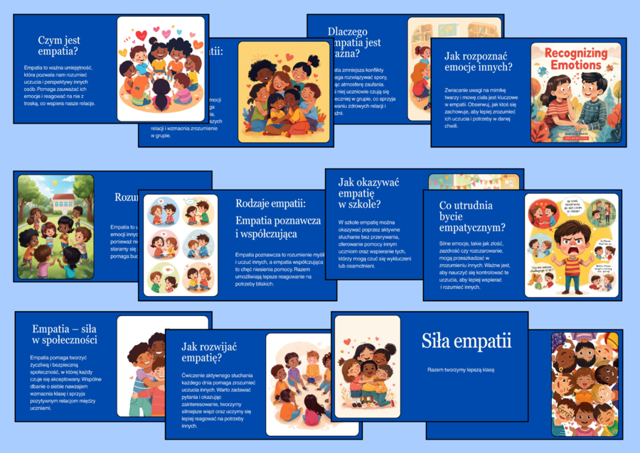 💛EMPATIA - JAK ROZUMIEĆ INNYCH - prezentacja multimedialna (14 slajdów) dla klas 4–8