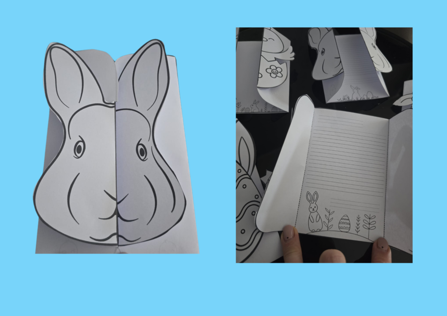 Kartki wielkanocne i instrukcja pisania życzeń.