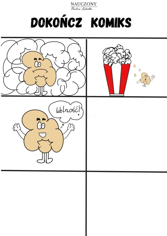 „Dokończ komiks” 30 zadań dla dzieci i młodzieży