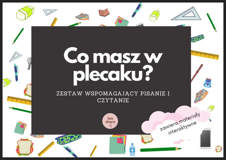 Co masz w plecaku? Ćwiczymy pisanie i czytanie po polsku! (polski dla obcokrajowców)