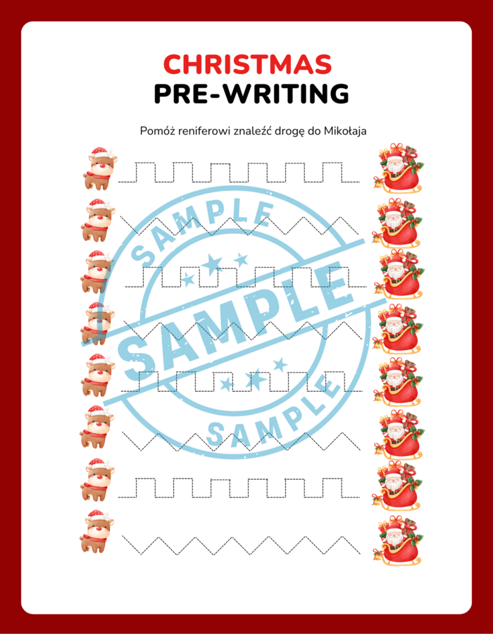 Świąteczne Słówka - Nauka Pisania - Polsko Angielskie - zadania, zagadki, ćwiczenie pisowni