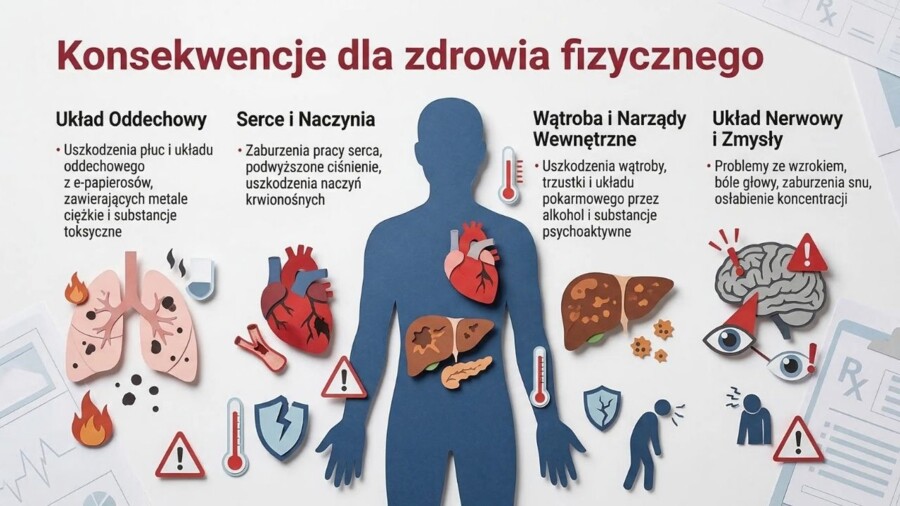 Uzależnienia – Labirynt Wyborów (gazetka szkolna / prezentacja)