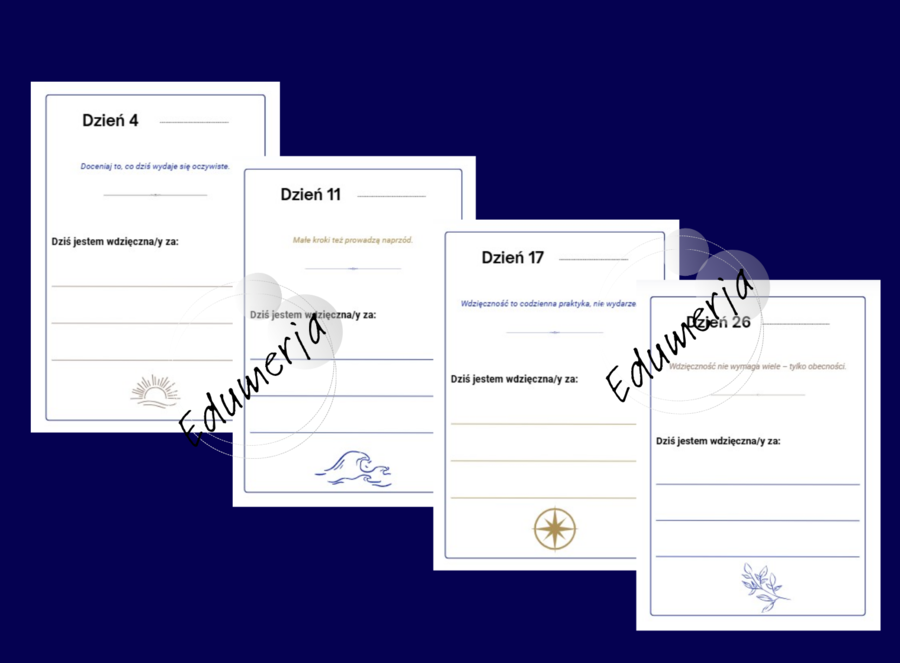 Dziennik wdzięczności – minimalistyczny (dla licealistów i dorosłych)