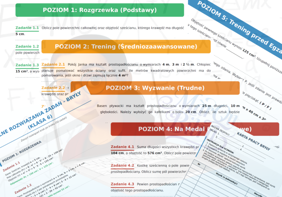 Geometryczne Wyzwanie: Bryły – Gra o Ocenę (Kompletny pakiet na lekcję powtórzeniową)