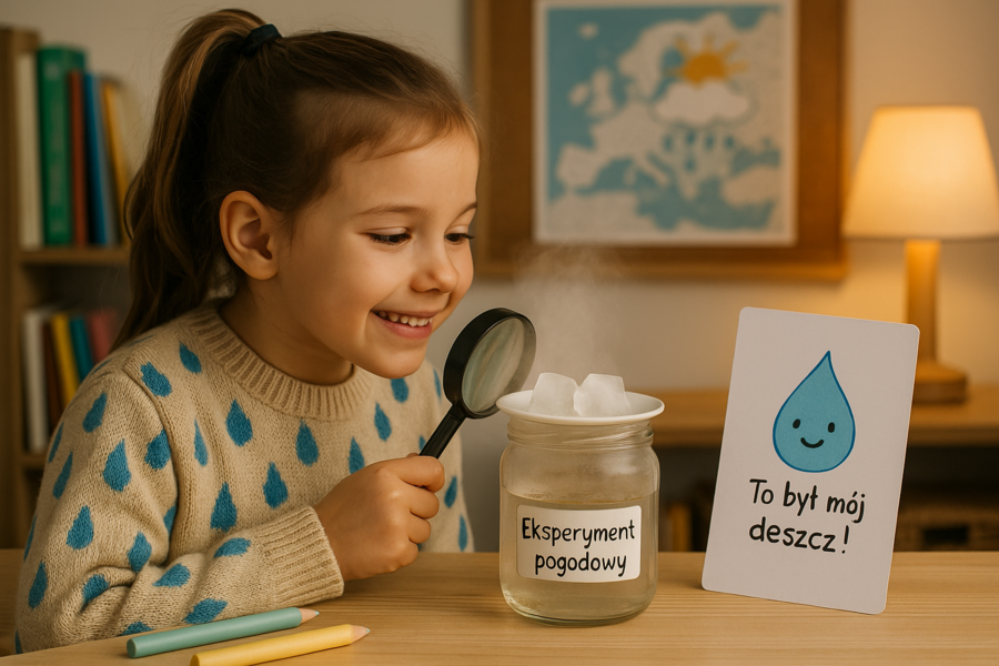 Deszczowa przygoda w klasie. Scenariusz lekcji o zjawiskach atmosferycznych.