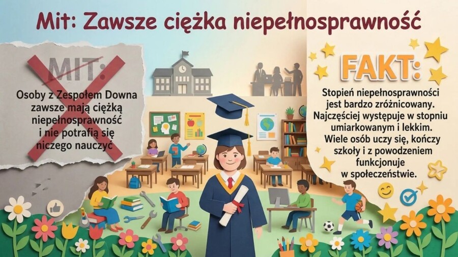 Zespół Downa (gazetka szkolna / prezentacja)