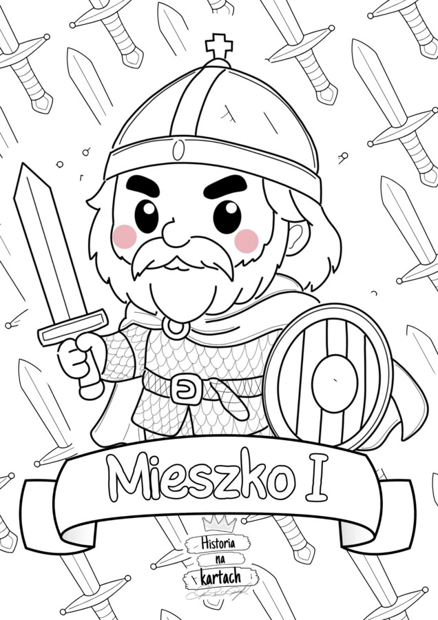 Historia dla najmłodszych. Kolorowanki i łamigłówki z bohaterami Polski.