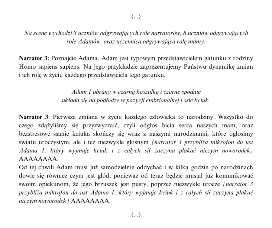 Uniwersalny scenariusz do wykorzystania z okazji otwarcia nowego obiektu, nadania imienia itp.