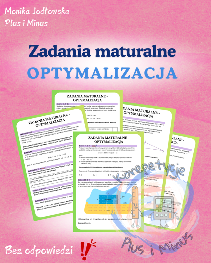 Optymalizacja zadania maturalne