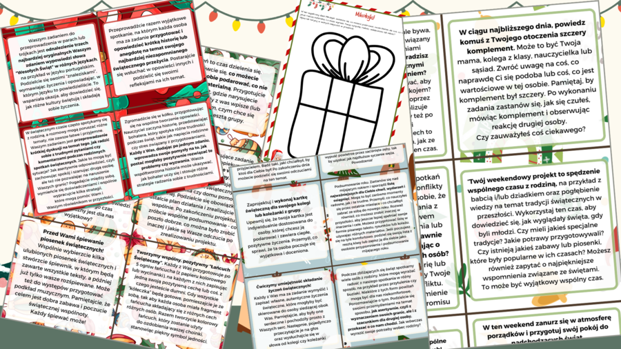 Kalendarz przedświąteczny adwentowy. 36 zadań społeczno-emocjonalnych w toku indywidualnym oraz grupowym - ebook